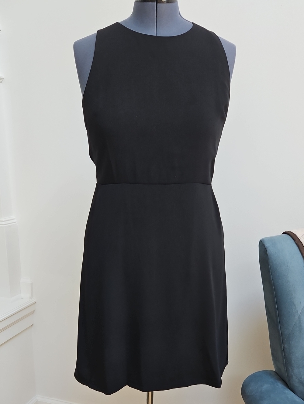 LOFT Black Sleeveless Mini Dress